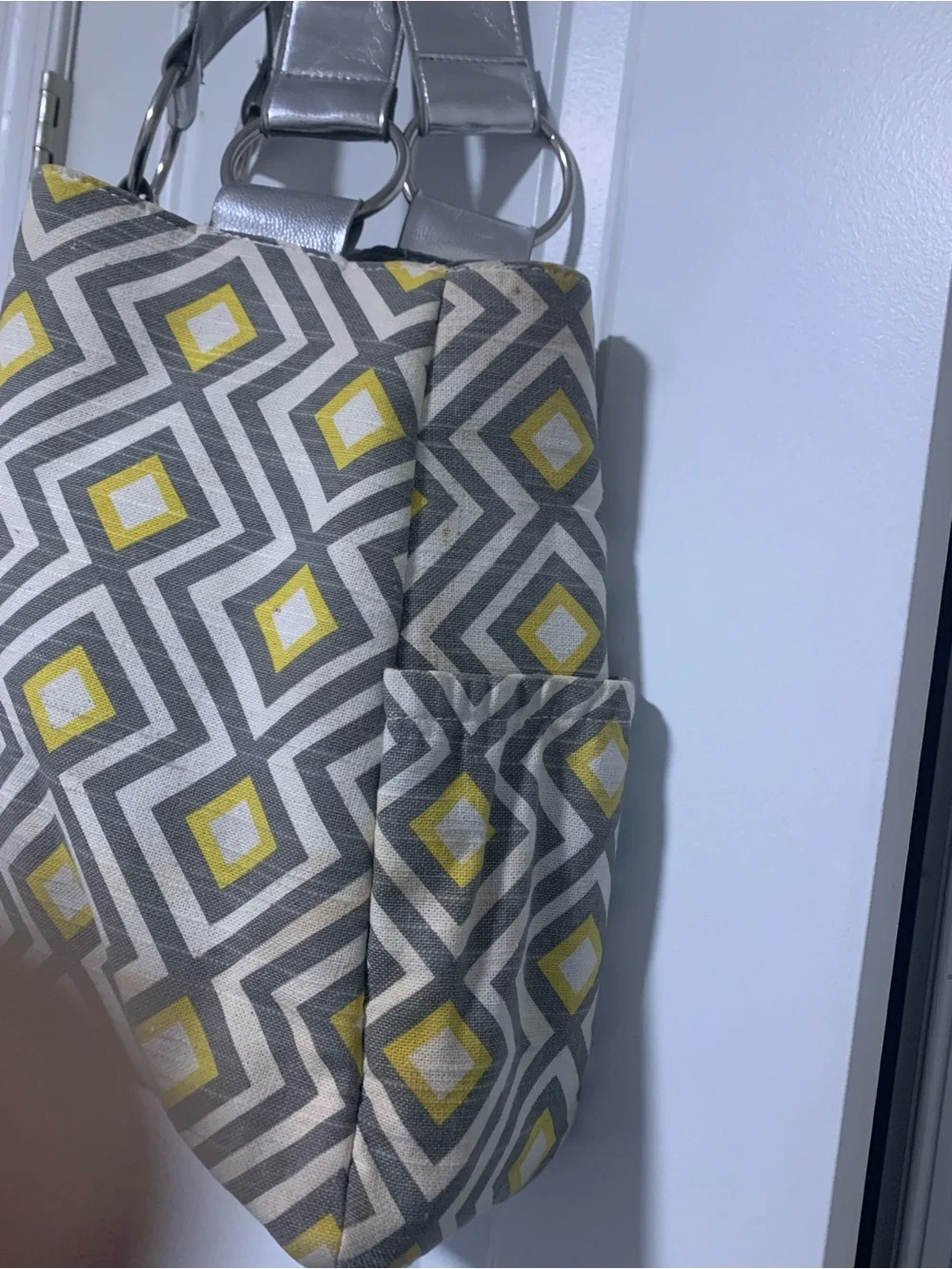 Bella Tunno Accent Gray & Yellow Tote Bag